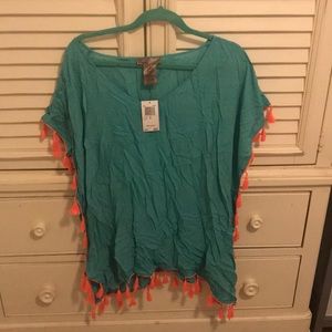 C & T Beach Swim Coverup size Medium NWT